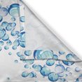 thumbnail image 3 of Ambesonne Blue Kitchen Curtains, Water Droplets Bubbles, 55"x45", Blue Aqua White, 3 of 3
