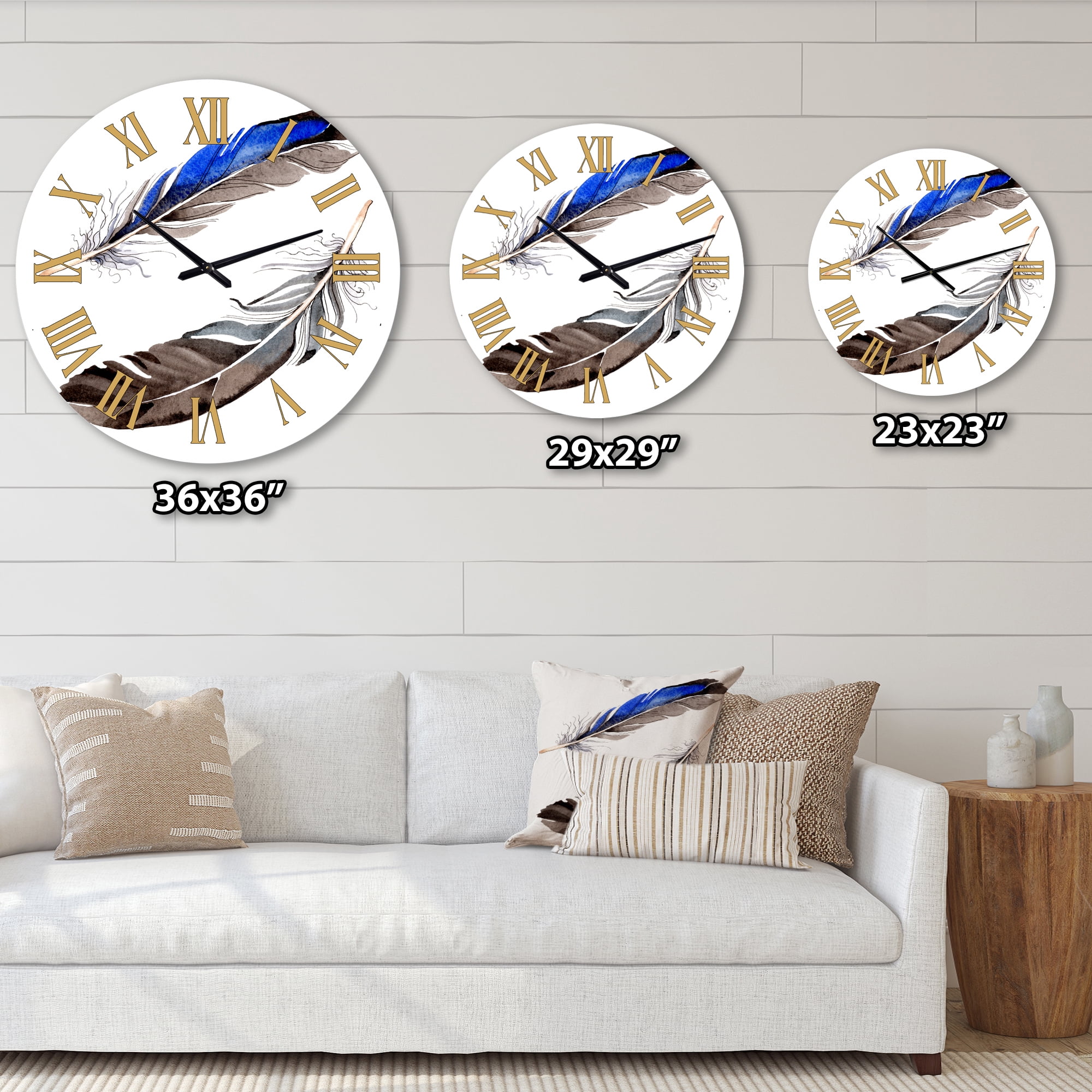 Designart 1 in Bohemian Wall Clock