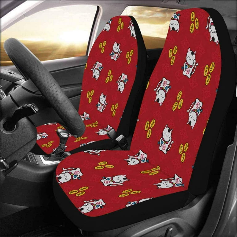 Skechers 22WMSK03 Seat Covers, Memory Foam Front Car Seat Cover Protector  Universal Fit Most Cars