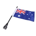 thumbnail image 4 of Bandera BRITÁNICA Del Equipaje De Estante Del Soporte De Poste De La Bandera BRITÁNICA Para Sunnimix Mástil de bandera de soporte de equipaje trasero, 4 of 8