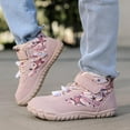 thumbnail image 6 of Kids Snow Boots Girls Toddler Winter Shoes Girls Barefoot Stylish Five Toe Cotton Shoes with Plush Lining High Top Hiking Boots for Girls Winter Barefoot Shoes for Toddler Boys, 6 of 12