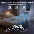 thumbnail image 5 of JoanKaren 8000 BTU Portable Air Conditioner,Up to 350 Sq.Ft.,Cooling,Dehumidifier,Fan,Sleep,24H Timer&Installation Kit,White with Black Control panel, 5 of 10