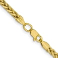 thumbnail image 3 of 14K Yellow Gold 3.3mm Semi-Solid Diamond-cut Wheat with Lobster Lock Chain - 18", 3 of 8