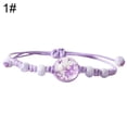 thumbnail image 2 of Bracelet Fille Fleur Pressée Ajustable Bracelet Gypsophile Séchée Bracelet Charme, 2 of 10