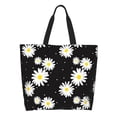 thumbnail image 1 of Disketp Daisies Flowers Bolsa Tote Estampada para Mujer, Bolso de Hombro y de Mano para Compras y Viajes, 1 of 8