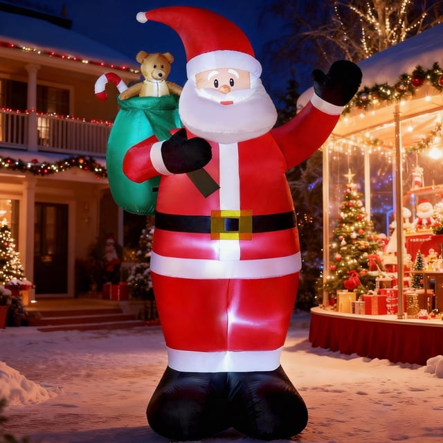 Santa Claus Inflable Navideño Primelove 2.36 kg 8 pies