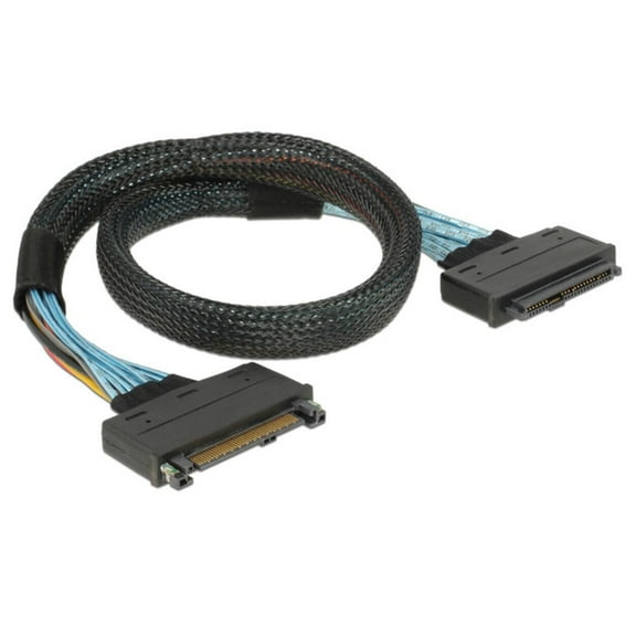 CY U.2 U2 SFF-8639 NVME PCIe SSD Cable Male to Female Extension 50cm 68pin