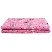 Shason Textile 44 x 3 yd Cotton Polyester Blend Printed Craft Fabric, Pink