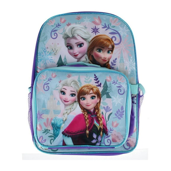 CTM Girl's Disney Frozen Elsa and Anna Backpack and Lunchbox Set