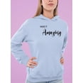 thumbnail image 2 of Make It Amazing Crystals Hoodie Women -Image by Shutterstock, Female x-Large, 2 of 4