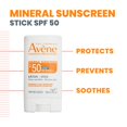 thumbnail image 2 of Barra de protector solar Eau Thermale Avène SPF 50 15 g, 2 of 5