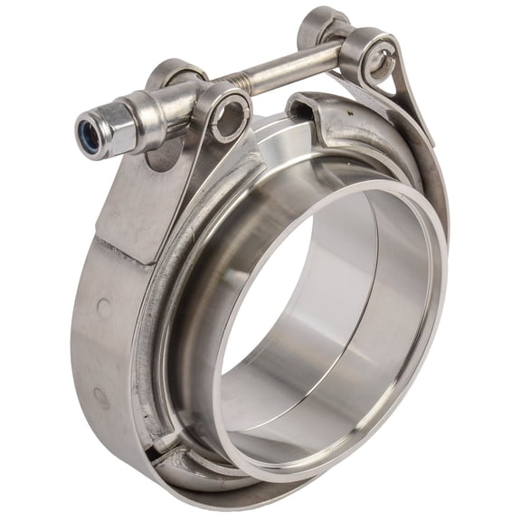 JEGS Stainless Steel Standard V-Band Clamp & Flange 2.500 in.