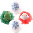 thumbnail image 1 of IFANLANDOR 4Pcs Bath Balls For Women Assorted Color Skin Cleaning Scrubber, 1 of 5