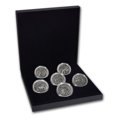 thumbnail image 1 of 2017 Burkina Faso Silver Spirit of Africa Rhinoceros 6-Coin Set, 1 of 5