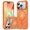 Orange, variant on JETeacka Wavy Edge Magnetic Camera Stand for iPhone 16 Pro Case, White Protective Cover with Lens Kickstand