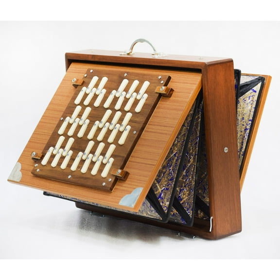 Shruti Box - 36 Notes Shruti Box _ Teak wood _Multifold Bellow _ Three Octave _ High Quality Brass Reeds