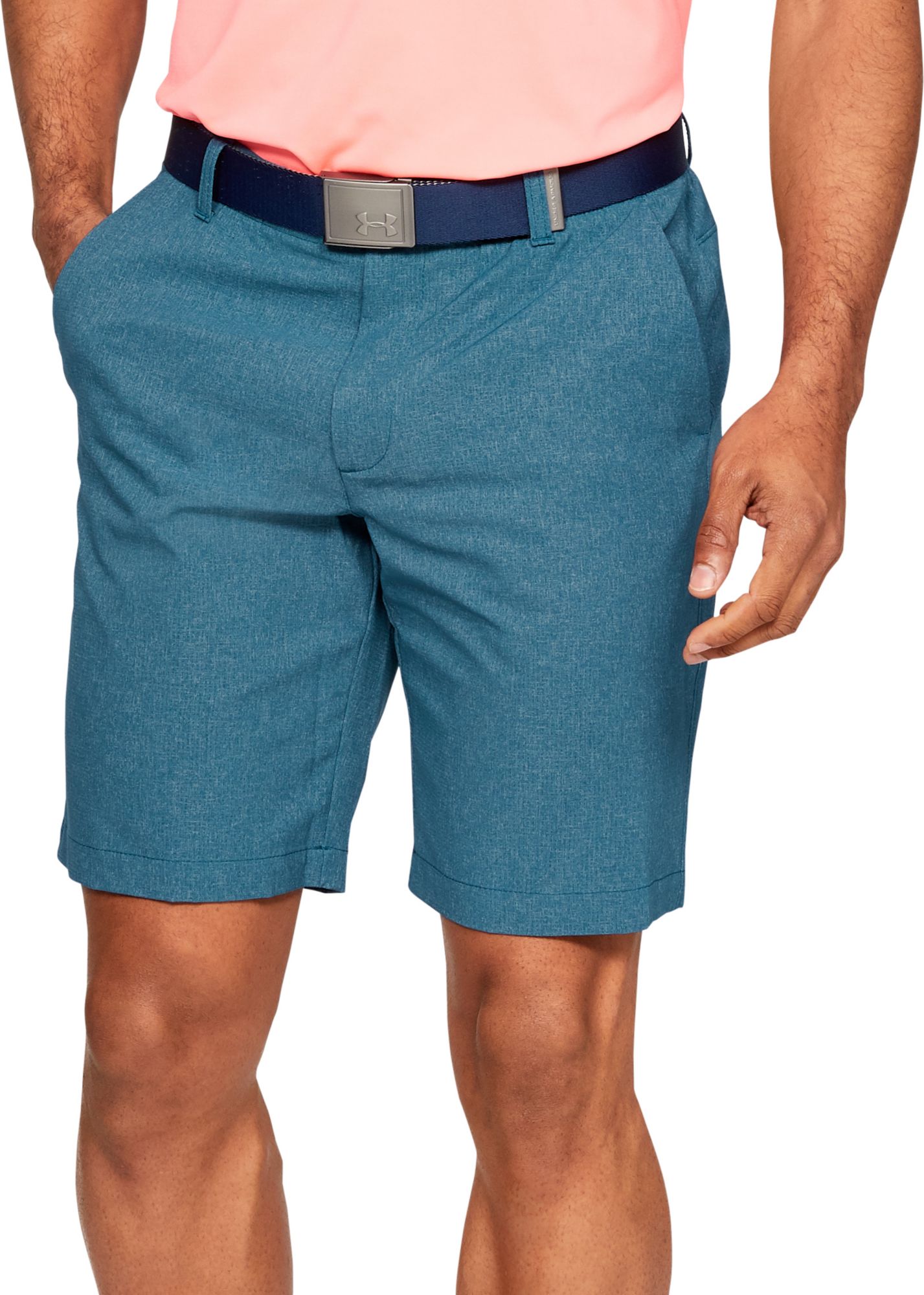 blue under armour golf shorts