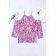 thumbnail image 2 of ABPHQTO Top de talla grande con hombros descubiertos y estampado floral rosa para mujer, 2 of 5