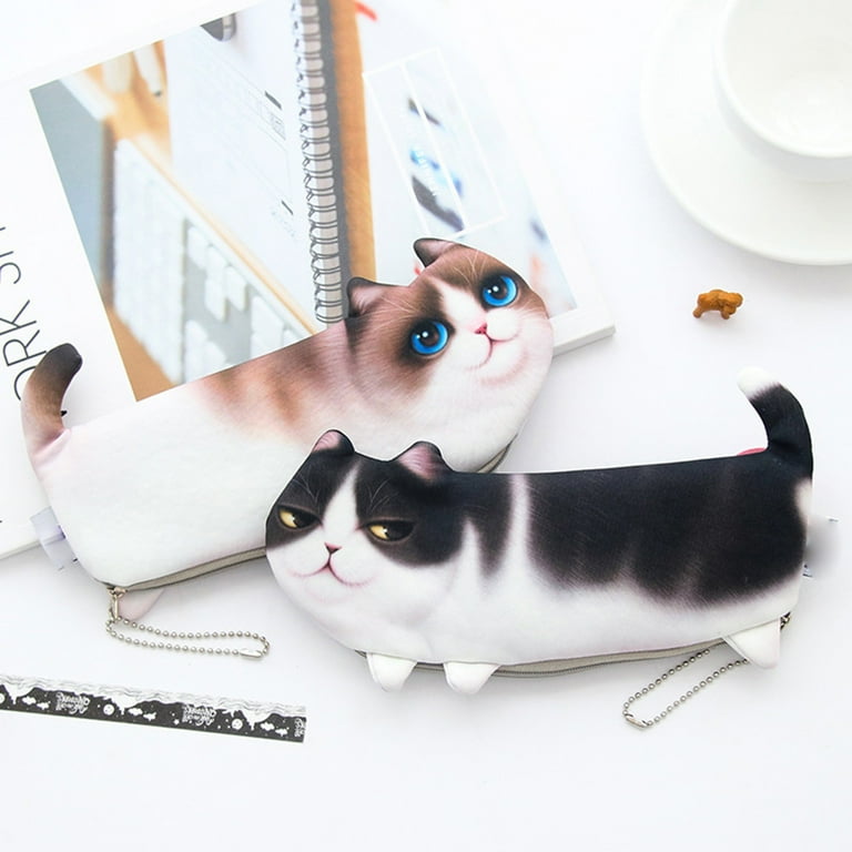 Cute Plush Cat Purse selling Pencil Bag for Children