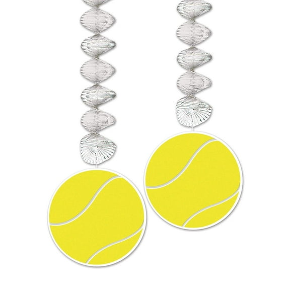 24 Pack Beistle Tennis Ball Party Danglers