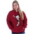 thumbnail image 3 of Retro Betty Boop Cartoon Love Kisses Women Plus Size Hoodie Brisco Brands 2X, 3 of 4