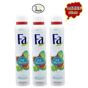 Economy size 200ml/6.7 ounces (3 Packs) Fa 48h Deodorant Spray Fiji Dream for Men & Women