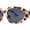 Grey Tortoise Black, variant on Minimal Mod Clout Trendy Plastic Fashion Sunglasses Peach Brown