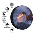 thumbnail image 4 of Fotbe Winter Fire Dragon Funda de Llanta de Repuesto con Estampado, Engrosada, Ajuste Universal para Jeep, Remolque, RV, SUV, Camión-17 inch, 4 of 6