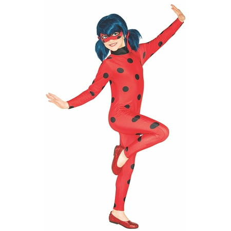 Costume Miraculous Ladybug Value Child Costume, X-Small, NOTE: Costume sizes are different from clothing sizes; review the Rubie's size chart when selecting a size.., By Rubie's