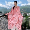 thumbnail image 1 of Nvzi Bufandas tipo chal con botones y voile de jacquard, C, 1 of 2