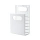 thumbnail image 2 of Cesto de ropa sucia plegable montado en la pared, gran capacidad, color blanco, 2 of 9