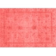 thumbnail image 1 of Ahgly Company Machine Washable Indoor Rectangle Abstract Red Modern Area Rugs, 3' x 5', 1 of 4