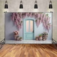 thumbnail image 2 of Hanging Flower Arch Background Boho Room Window Door Drapes Backdrop Childr Wom Photography Studio Shooting Props, 2 of 8