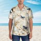 thumbnail image 2 of Balery Elegant Butterflies And Pearls Camisas hawaianas de manga corta para hombre, camisas playeras de corte holgado, camisas de vacaciones con botones,X-Large, 2 of 7