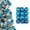 Blue, variant on LKXGBMY 24Pcs Christmas Balls Ornaments, 4 Style 3cm Shatterproof Christmas Tree Decorations Hanging Ball for Holiday Wedding Party Decoration, Yellow