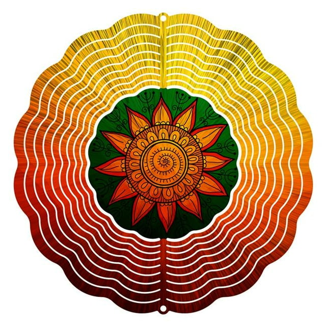 Next Innovations 101408001-SUNFLOWER 10 in. Sunflower Wind Spinner Yard Decor