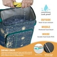 thumbnail image 3 of Golden Celestial Cooler Backpack - 20L Insulated Leakproof Camping Backpack with Gothic Star Design, 3 of 5