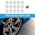 thumbnail image 2 of Tire Valve Stem Caps 9x8.2MM Car Wheel Valve Cap Copper Silver Tone for Car Bike Motorcycle Truck 16 Pcs, 2 of 7