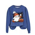 thumbnail image 4 of Towmus Halloween Sweatshirts for Women Pumpkin Shadow Sweater Cute Special Season Sweatshirt Funny Graphic Clothes, 4 of 4
