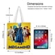 thumbnail image 5 of Megamind Bolso de tela con estampado de lienzo para mujer, bolsa de compras reutilizable y estética, con cremallera interior, regalo para mujer,38*45cm., 5 of 6