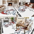 thumbnail image 5 of Christmas Snowman Area Rugs 8'x10', Washable Small Throw Rugs for Living Room Patio, Winter Funny Xmas Snow Cartoon Indoor Outdoor Rug Non-Slip Low Pile Carpet Runner Reversible Floor Mats, 5 of 8