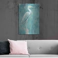 thumbnail image 6 of Luxe Metal Art 'Coastal Egret I Dark' by Sue Schlabach, Metal Wall Art, 24"x36", 6 of 9