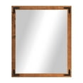 thumbnail image 2 of Rayne Ozark Hardwood Red Oak Mirror Wall Mirror 30"x33" Leaning Floor Mirror Honey With Decorative Corner Brackets, 2 of 4