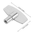 thumbnail image 2 of ULTNICE Antique Keys 2Pcs Clock Winding Keys for Mechanical Clocks Silver Steel, 2 of 8