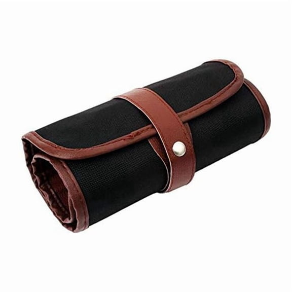 24 Slot Pencil Roll Up Case Pen Curtain Pencil Bag Makeup Wrap Holder