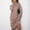 Khaki, variant on Sentmoon Active Dress Long Sleeve Crew Neck Womens Dresses Casual Solid Color Loose Knitted Stretchy Oversized Prom Dresses for Teens Streetwear for Indoor Music Festival S