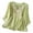 Green, variant on Womens Casual Summer T Shirts Crew Neck Basic Fashion Y2K Spring 2026 Linen Tops Half Sleeve Embroidered Print Tees