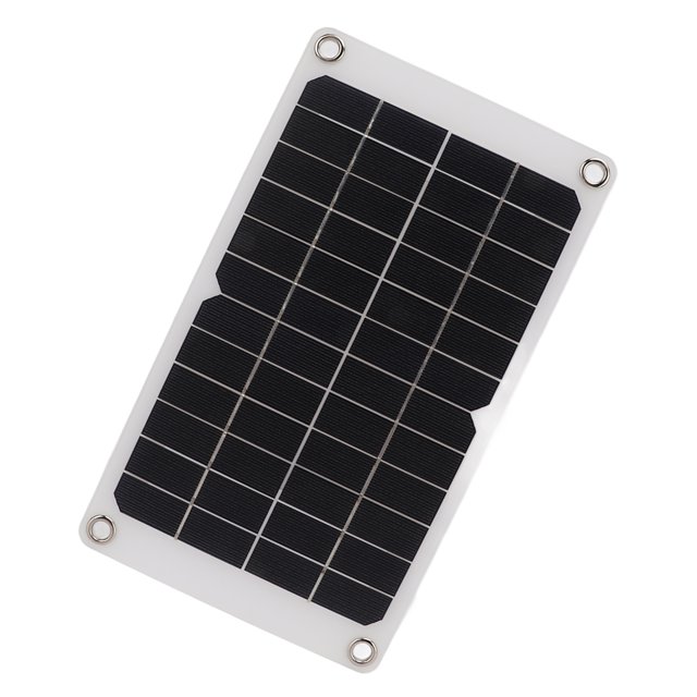 Fyearfly Cargador de Panel Solar, Cargador de batería Solar de silicio monocristalino de Panel Solar portátil al Aire Libre 7.8W 12V para batería de 12V