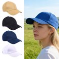 thumbnail image 2 of bestolf Baseball Hat Adjustable Size Sun Protection Sports Fitness Hat with Extended Curved Brim All Seasons Wear (Khaki ), 2 of 8