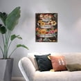 thumbnail image 4 of Christian Flower Wall Art Flower Market Pictures Wall Decor Hummingbird Canvas Artwork Painting Framed Modern Poster Print for Home Living room Bedroom Bathroom Office 12"X16", 4 of 7